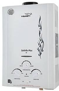 V-Guard 6 L Gas Water Geyser (Safe-Flo Prime, White)