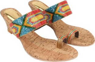 catwalk multi color wedges