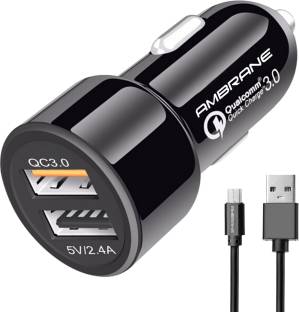Ambrane 5.4 Amp Qualcomm Certified Turbo Car Charger