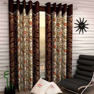 Deco Window 152 Cm 5 Ft Polyester Curtain Pack Of 2 Home Sizzler 152 Cm 5 Ft Polyester Window Curtain Pack Of 2