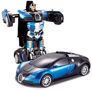 blue robot car