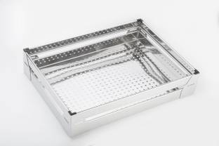 Keepwell Stainless Steel Plain Basket Modular Kitchen Basket Kitchen Cabinet Kitchen Trolley Storage Basket For Kitchen Utensils Size 17x20x4 Inch Storage Basket Price In India Buy Keepwell