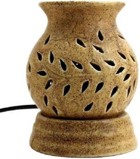 Bright Shop lemon, Ceramic Matki Shape Diffuser With 10 ml OIl Diffuser