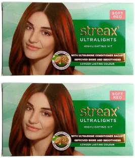 Streax Ultralight Highlighting Kit Soft Red Hair Color Reviews: Latest  Review of Streax Ultralight Highlighting Kit Soft Red Hair Color | Price in  India 