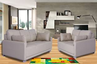Featherlite E 574 Leatherette 3 2 Ivory White Sofa Set Price In Muebles Casa Contemporary Modern Leatherette 3 2 Beige Sofa Set