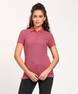WOMEN FASHION Shirts & T-shirts Polo Embroidery Pink M discount 68% NoName polo 