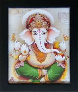 Indianara Ganesha Painting 1317 Digital Reprint 13 Inch X 10 6