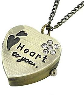 stylish teens gorgeous alphabet s letter heart locket with chain