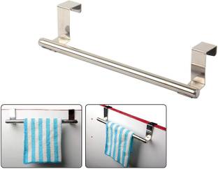 Appucoco Over Door Cabinet Towel Bar Kitchen Hanger Heavy Duty