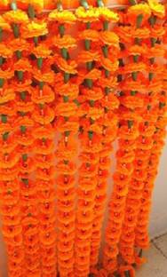 Onrr Garland Leaves Mogra Flower Design Pack Of 10 Floral Strips