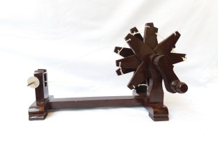 Wooden Charkha Gandhi Charkha Spinning Wheel Home Decore Brown Colour