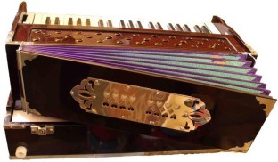 AMRIT FOLDING WITH STOPPER 9 STOPPER 3.5 OCTAVE.REED-BASS & MALE .COLOUR-REDBROWN A-440 TUNED,WITH SOFT CASE STEEL FITTING 