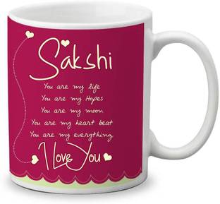 My Gifts Zone Sakshi Name Beautiful Ceramic Coffee Gifts For Anniversary Valentine S Day Gifts For Your Loved Ones Ceramic Coffee Mug Price In India Buy My Gifts Zone Sakshi Name Try refreshing to keep hearting. my gifts zone sakshi name beautiful