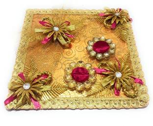 Anjalika Decorative Engagement Ring Tray 30 Cm Cloth Decorative
