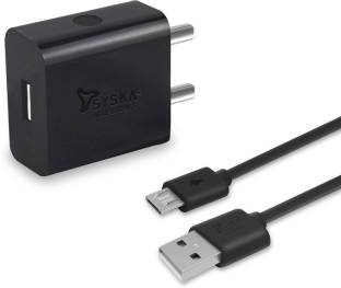 Syska 10 W 2 A Mobile WC-2A / WC-2A-BK Charger with Detachable Cable