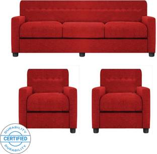 Royaloak Vivo Fabric 3 2 1 Beige Sofa Set Price In India