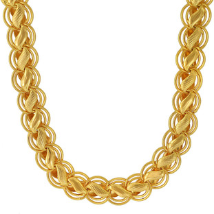 RN Gold Plated Brass Leaf Design Heavy 