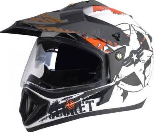 VEGA SECERT OFF ROAD WHITE BLACK Motorbike Helmet