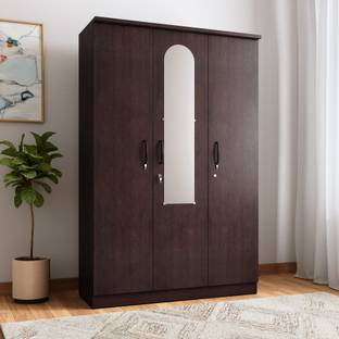 Woodness Engineered Wood 3 Door Wardrobe Price In India Buy