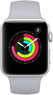 Add to Compare APPLE Watch Series 3 (GPS, 38mm) - Silver Aluminium Case with White Sport Band 4.654,993 Ratings & 4,837 Reviews 1-GPS 2-Retina display 3-Swimproof 4-Optical heart sensor 5-Store and stream music podcasts and audiobooks 6-Elevation 7-Emergency SOS Touchscreen Notifier, Fitness & Outdoor Battery Runtime: Upto 18 hrs 1 Year Warranty ₹20,900 Free delivery Upto ₹17,500 Off on Exchange Bank Offer