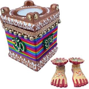Himalayan Range Tulsi Diya Earthenware Pack Of 2 Table Diya