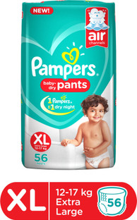 pampers xl 56 flipkart