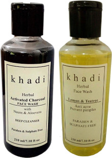khadi lemon face wash