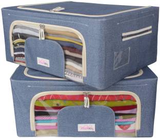 Blushbees Living Box Closet Organizer Cloth Storage Boxes Wardrobe Pack 2 Cowboy Blue Reviews Latest Review Of Blushbees Living Box Closet Organizer Cloth Storage Boxes Wardrobe Pack 2 Cowboy Blue Price