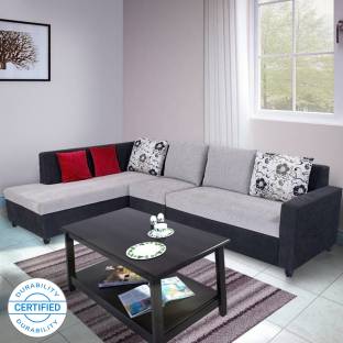 Bharat Lifestyle Nano Fabric 6 Seater  Sofa