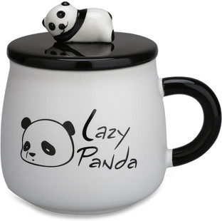 Panda Mug With 3D Ears Novelty Tea Coffee Cup Kids Childrens Pen Holder Gift Toy