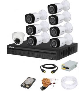 DAHUA 8 Channal HD DVR 1080p 1Pcs,Outdoor Camera 1MP 7Pcs,Indoor Camera 1MP 1Pcs,1 TB Toshiba Surveill... For Indoor & Outdoor Security Camera Use 1 HDD Night Vision Feature No of Channels: 8 2 Year Warranty ₹17,240 ₹26,815 35% off Free delivery