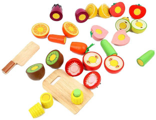 wooden velcro fruit and vegetables