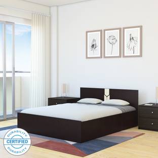 flipkart perfect homes rondo engineered wood queen box bed price in