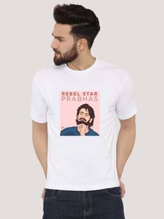 Deccan Store Printed Men S V Neck Black White T Shirt Buy