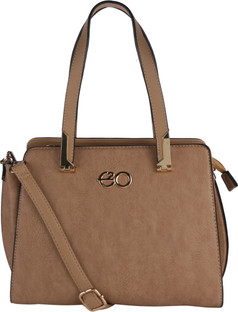 E2O Fashion Women Beige Satchel BEIGE