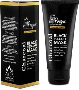 Prague Activated Charcoal Peel off Face Mask (Deep Cleansing Face Pack) - Paraben & Sulphate Free