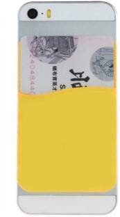 DurableSilicone Adhesive Stick-on ID Credit Card Holder//Card Wallet with Phone Stand for Most of phones//Android//