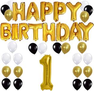 Theme My Party Happy Birthday Gold Letter Foil Black White Latex Balloons 50 10 Inch Each 1 No Foil 16 Size Perfect Combo Decoration Home Outside Reviews Latest Review Of Theme My Looking for fun party theme ideas? flipkart