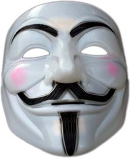 Nowait V For Vendetta Comic Face Mask Anonymous Guy Fawkes White Set Of 10pcs Party Mask Price In India Buy Nowait V For Vendetta Comic Face Mask Anonymous Guy Fawkes White