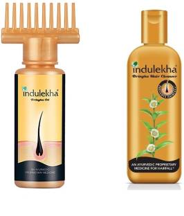 Indulekha Bhringraj Hair Oil 100ml Shampoo 200ml Combo Pack Men Women  Reviews: Latest Review of Indulekha Bhringraj Hair Oil 100ml Shampoo 200ml  Combo Pack Men Women | Price in India 