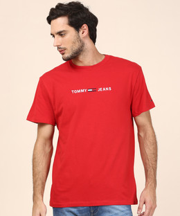 TOMMY HILFIGER Printed Men Round Neck 