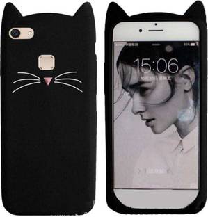 Ksf Back Cover For Girls 3d Cartoon Cute Cat Silicone Mobile Back