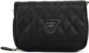 Guess Women Casual Black Sling Bag Black Price In India