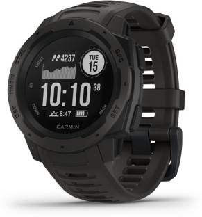 Add to Compare GARMIN Instinct Rugged Outdoor GPS Watch, Monitors Heart Rate, Activity and Stress Smartwatch 4.117 Ratings & 5 Reviews Constructed to U.S. military standard 810G for thermal, shock and water resistance (rated to 100 meters); chemically strengthened display with night vision compatibility mode Tactical-specific features include stealth mode, Jumpmaster, waypoint projection, dual-position GPS formatting and preloaded tactical activity Built-in navigation sensors; multiple global navigation satellite systems (GPS, GLONASS and Galileo) support helps track in more challenging environments than GPS alone Battery life: up to 14 days in smartwatch mode, up to 16 hours in GPS mode, up to 40 hours in UltraTrac battery saver mode Fitness & Outdoor, Health & Medical ₹21,990 ₹28,490 22% off Free delivery