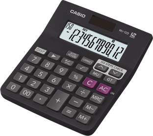 CASIO MJ-12D-BK Desktop Basic  Calculator