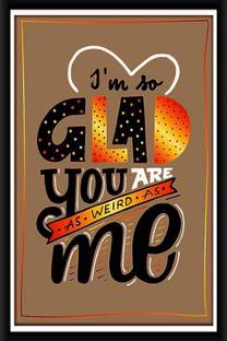 Funny Framed Posters For Girls Room Decor Cute Love Quotes Gifts