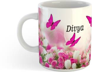 Sky Dot Stylish Customize Name Divya With Meaningful Printed Tea