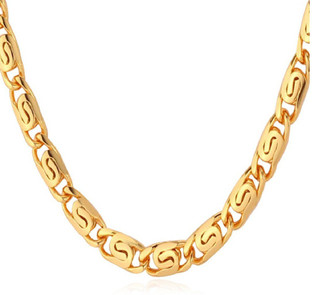 999 GOLD Snail Chain Gold Plated Link 