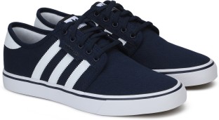 adidas blue canvas shoes