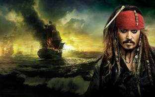 Akhuratha Poster Movie Pirates Of The Caribbean The Curse Of The Black Pearl Pirates Of The Caribbean Jack Sparrow Johnny Depp Hd Wallpaper Background Fine Art Print Movies Posters In India